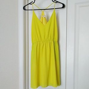 Very J Yellow Mini Dress